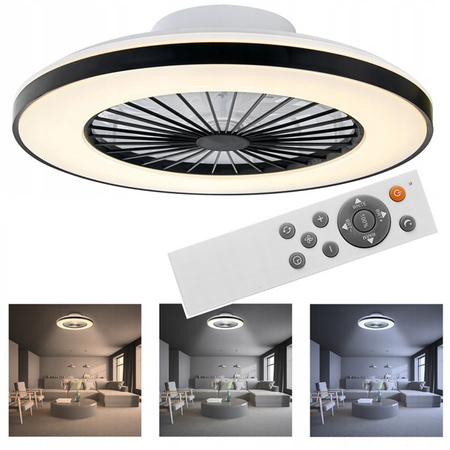 LED Plafond Deckenventilator Licht 55W 3000K-5000K mit Fernbedienung