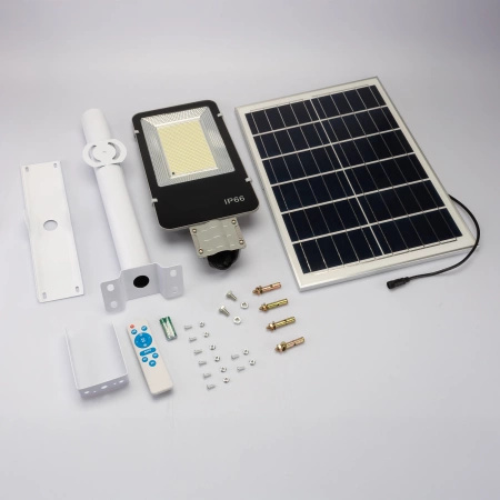 Leistungsstarke 1200W 6500K LED Solar-Straßenlampe IP65 + Fernsteuerung