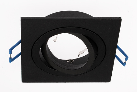 Einbaustrahler GU10, Einbauspot HALOGEN 20mm Quadrat Tube beweglich Schwarz MIDI LUMILED