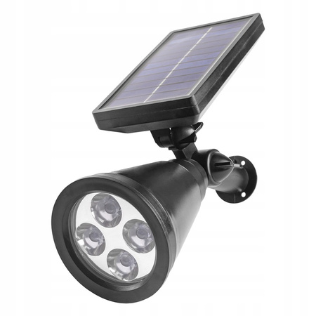 LED Solar Gartenlampe Reflektor 2W Kalt IP65 Dämmerungssensor