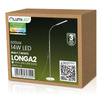 LED 14W CCT Dimmbare Stehlampe mit Höhenverstellung LONGA 2 Weiß LUMILED