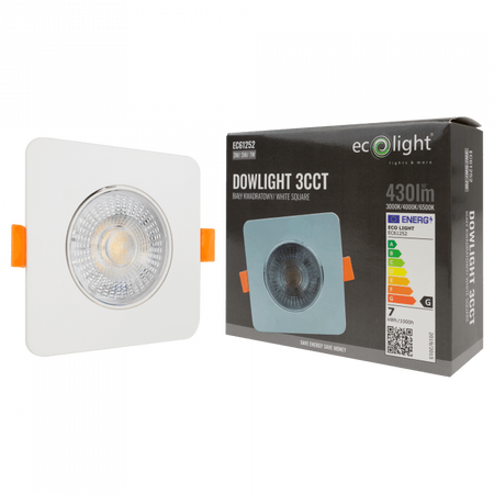 LED-Einbauleuchte 3W / 5W / 7W CCT Weiß Square DOWNLIGHT Ecolight