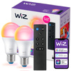 LED Lampen 2x E27 A60 8,5W = 60W 2200-6500K + RGB + SMART WiFi WiZ Fernbedienung