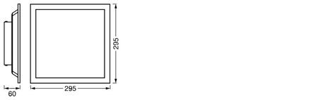 LED-Paneel Deckenleuchte Intelligenetna 14W 1100lm RGB CCT Dimmbar 30x30cm Weiß SMART+ WiFi Magic Ledvance