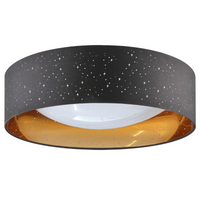 Deckenleuchte LED PLAFON Lampe TULUZA 24W 2600lm 4000K 40cm Schwarz GOLDLUX (Polux)