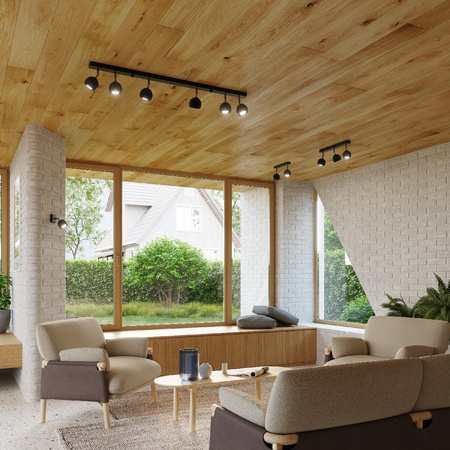 OCULARE Deckenleuchte 3xGU10 Reflektor Halogen Leuchte Beweglich 45cm Schwarz SOLLUX