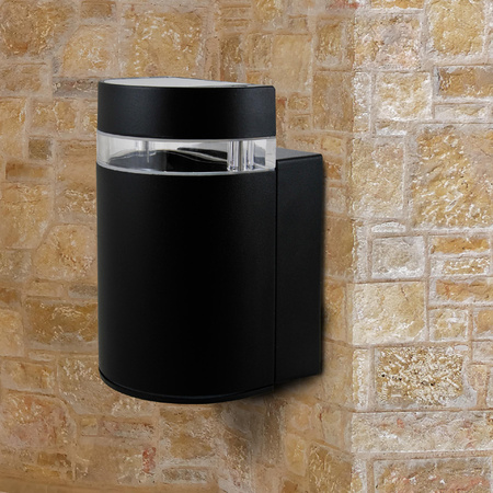 Gartenwandleuchte Gilbert Y212 1xGU10 Ip44 GOLDLUX (Polux) schwarz