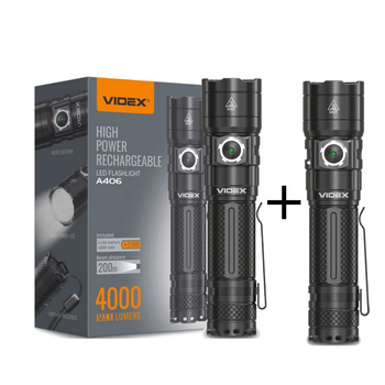 LED Taschenlampen Set 2 Stück Videx A406 20W