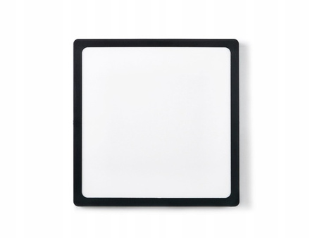 Deckenaufbauleuchte LED-Panel 24W 4000K Schwarzes Quadrat Proma LVT