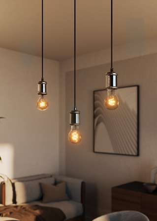 Dekorative LED-Lampe A60 E27 8W = 60W 806lm 2200K Warm CRI90 300° Glühfaden Dimmbar Vintage 1906 Osram