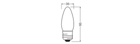 LED-Lampe P45 E14 3.4W = 40W 470lm 4000K Neutral 320° Dimmbar SUPERSTAR Osram