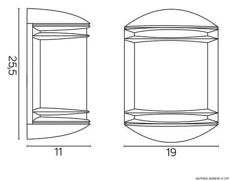 Außengartenlampe LED-WANDLAMPE Telma 6355 E27 Su-Ma