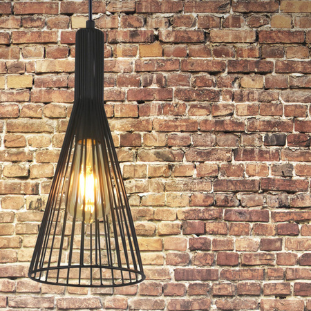 Sanico Goldlux E27 Schwarz Tiana Dekorative Hängeleuchte für Decken