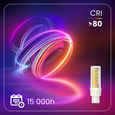 LED Kapseln G9, LED-Lampe 10W = 75W 970lm 360° 3000K warm LUMILED