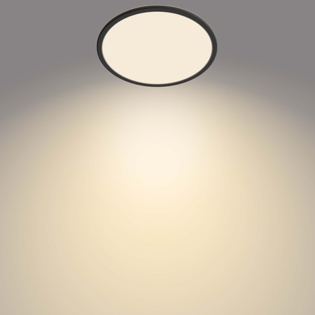 LED Plafond Deckenleuchte SUPERSLIM 18W 2700K 30cm IP44 Dimmbar Schwarz PHILIPS
