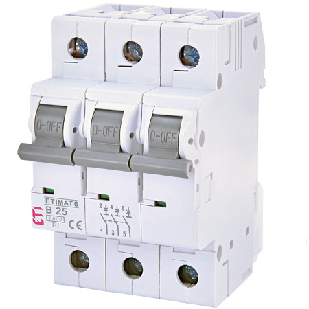 Leistungsbegrenzer Überstromschutzschalter ETIMAT 6 3p B25