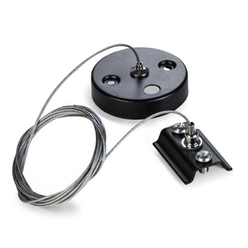 Montagesatz für Hängeelemente 100cm Schwarz VIDEX