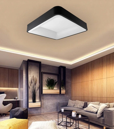 PLAFON LED Kronleuchter Deckenleuchte GALAXIS ARIES 54W 3000K-6500K schwarz + Fernbedienung