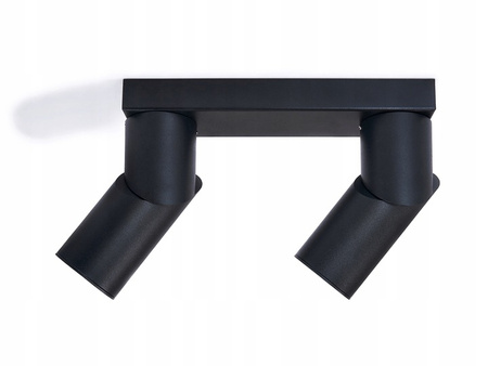 Wandleuchte 2xGU10 LED beweglich schwarz