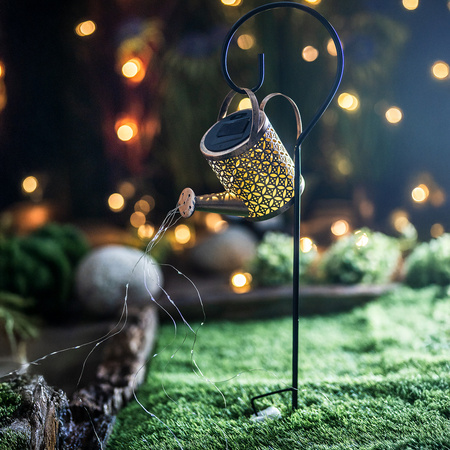 LED Solar-Gartenleuchte ROSA Kupfer IP44 3000K LUMILED