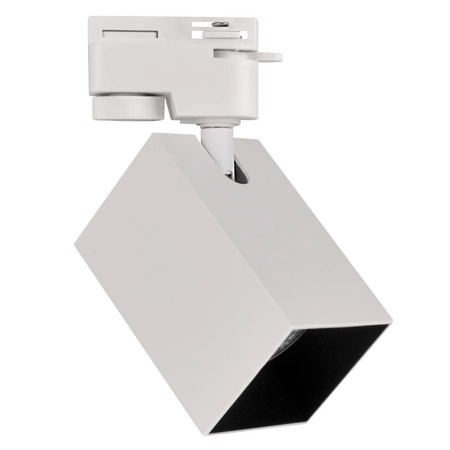 GU10 Weiß+Schwarzer Stromschienenstrahler für Lichtbänder Square POLUX