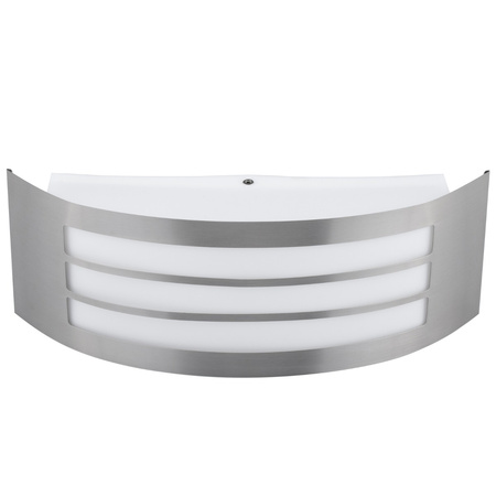 Gartenwandleuchte Erhöhung Außenleuchte E27 INOX IP44 DORIS