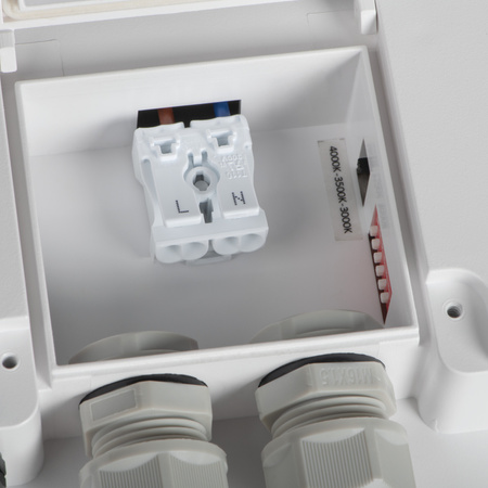 Plafond LED-Deckenleuchte Bewegungsmelder Anbau 30W 3530lm CCT IP65 Weiß BENO KANLUX