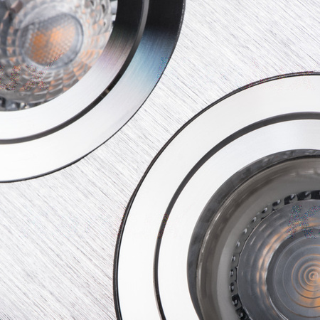 DOPPEL-Halogen-Deckeneinbauleuchte SEIDY MR16 Gx5,3 Aluminium Kanlux