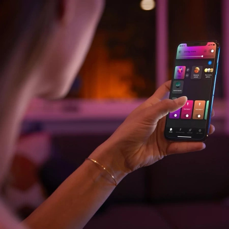 Philips HUE Weiß und Farbe Ambiance Lampe Argenta 1x4.2W Bluetooth Zigbee