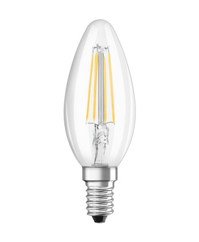 E14 B35 LED Lampe 4,8 W = 40 W, 470 lm, 4000 K, neutral, 300 °, OSRAM SUPERSTAR-Filament, dimmbar