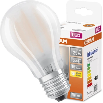 LED Leuchtmittel E27 A60 4W = 40W 470lm 2700K Wärme 320° OSRAM STAR Filament