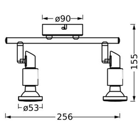 LED-Decken-Wandleuchte Wandmontage-Anbauleuchte 6.8W 460lm 3000K Warm Dimmbar Weiß LED Spot Ledvance