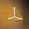 Hängende Deckenleuchte LED Dreieck Kronleuchter 20W 120cm - GOLDLUX (Polux)