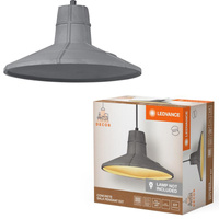 Dekorative Decke Pendelleuchte E27 Überhang Grau Beton Dekor Ledvance