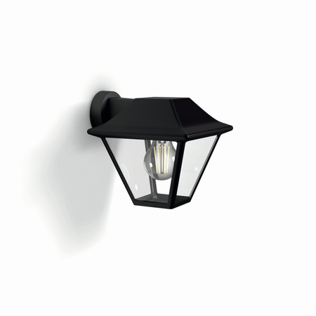 Gartenleuchte LED Wandleuchte ALPENGLOW myGarden E27 IP44 Downward Lantern Schwarz PHILIPS