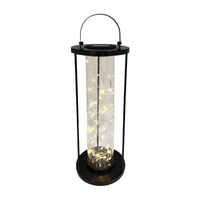 LED-Solarlampe für den Außenbereich Garten stehend Hängelaterne 3000K IP44 46cm Dämmerungssensor