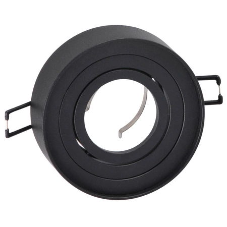 Deckeneinbauleuchte MR16 GAJA Tuba Spot Round Movable Schwarz GOLDLUX