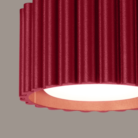 Anbauleuchte GX53 Aluminium Burgundy Aura Deep Space SL.1822 Sollux