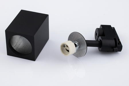 1-Phasen Strahler GU10 Schieneinstrahler Schwarz BRICK LUMILED