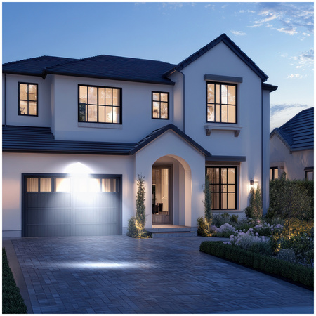 LED-Flutlicht 30W 2400lm 6000K IP44 Schwarz mit Bewegungssensor LED2B KOBI MHC