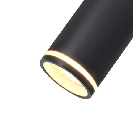 Decke Hängelampe 6x GU10 Schwarz PARIS Sanico Goldlux