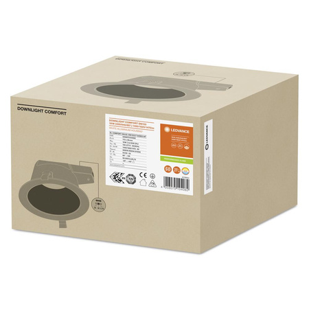 LED-Panel bündig montiert Spot 18W 1930lm CCT Mesh White Downlight Ledvance