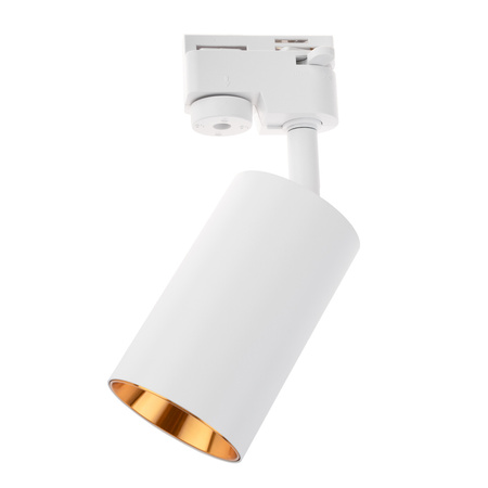 2m Stromschiene + 4x Schienenstrahler GU10 Weiß-Gold SAGI LUMILED