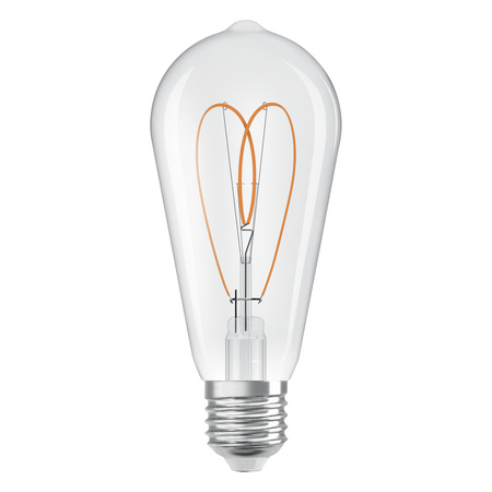 Dekorative LED-Lampe ST64 Edison E27 7.2W = 60W 806lm 2700K Warm CRI90 300° Dimmbar Vintage 1906 Osram