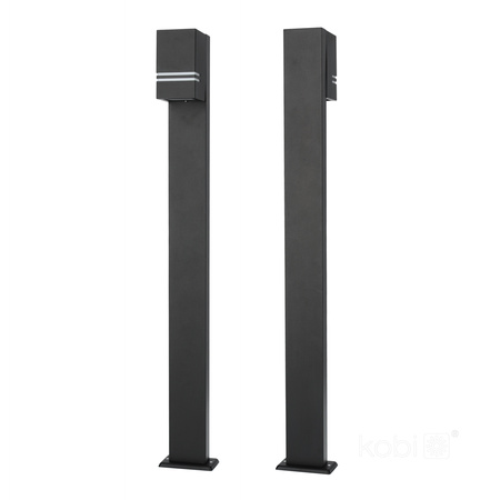 LED-Gartenleuchte QUAZAR 12 GU10 IP44 KOBI ALUMINIUM SCHWARZ