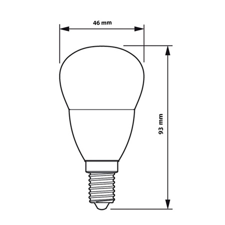 E14 LED Lampen 7W = 60W 806lm 4000K Neutral BALL PHILIPS