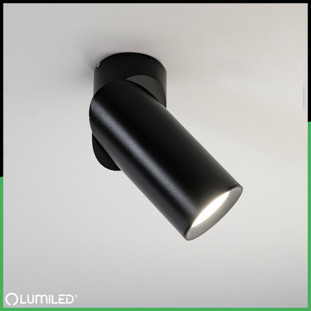 Deckenleuchte mit 1x GU10-Sockeln, Einbaustrahler HALOGEN schräg TABULA SPOT TUBA LUMILED