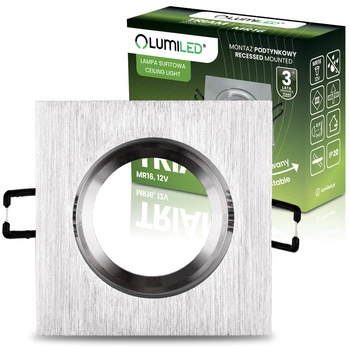 Halogen-Deckenleuchte Quadratisch Beweglich GU10 MR16 Silber TRIAM LUMILED