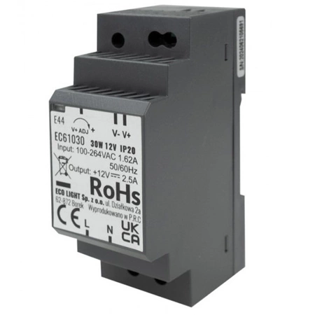 LED-Hutschienen-Netzteil Premium Line 12V 30W Ecolight