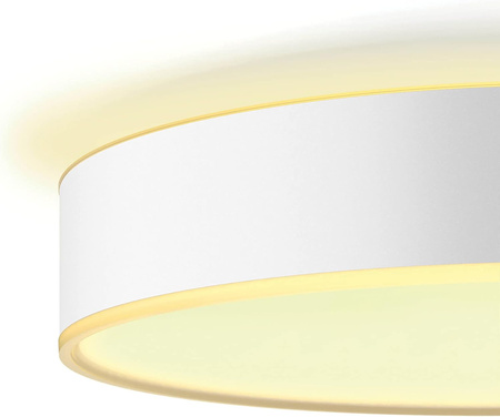 LED-Deckenleuchte Enrave Weiß 9.5W 26cm CCT PHILIPS HUE Bluetooth + Dimmschalter